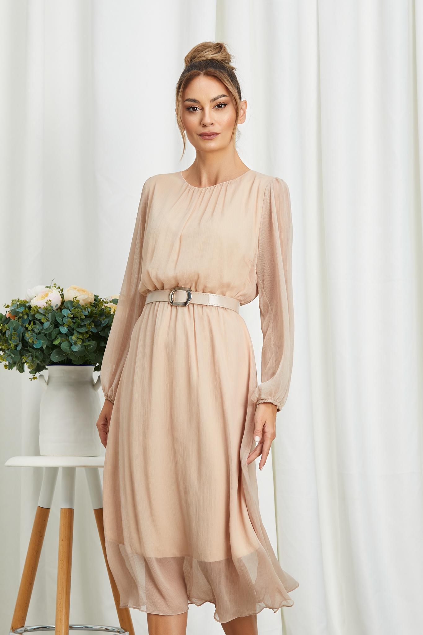 Enid Nude Dress Two Days Delivery World Wide