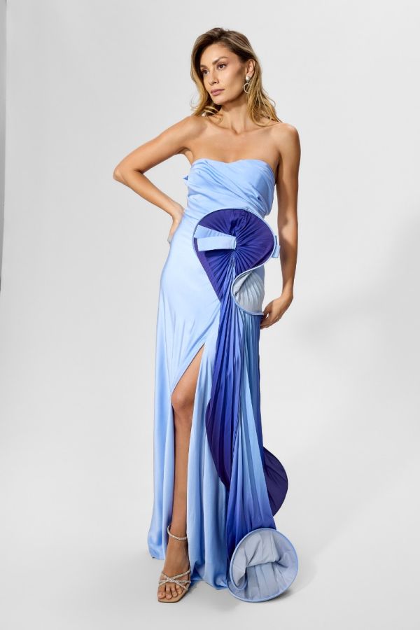 Idolatry Light Blue premium occasion Dress