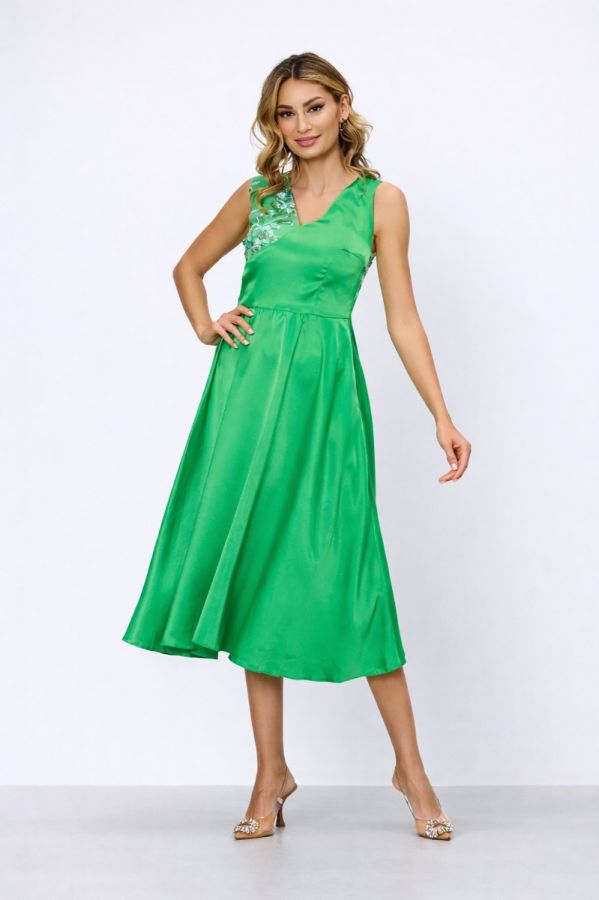 Moze Clarine Green Dress