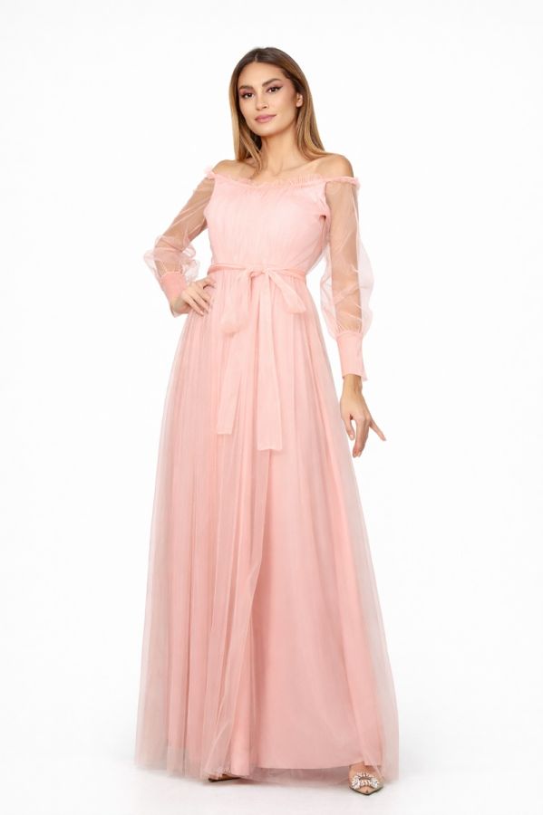 Temptation Peach Dress