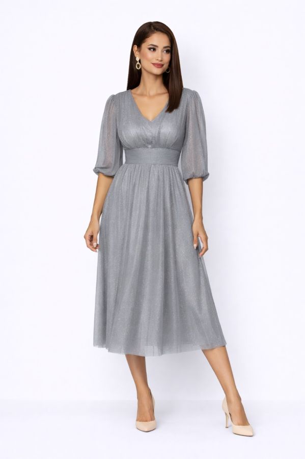 Nicolette Dark Gray Dress