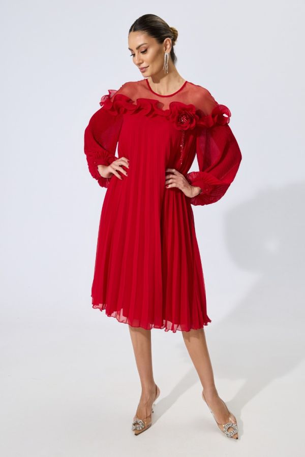 Marren Red Premium Occasion Dress