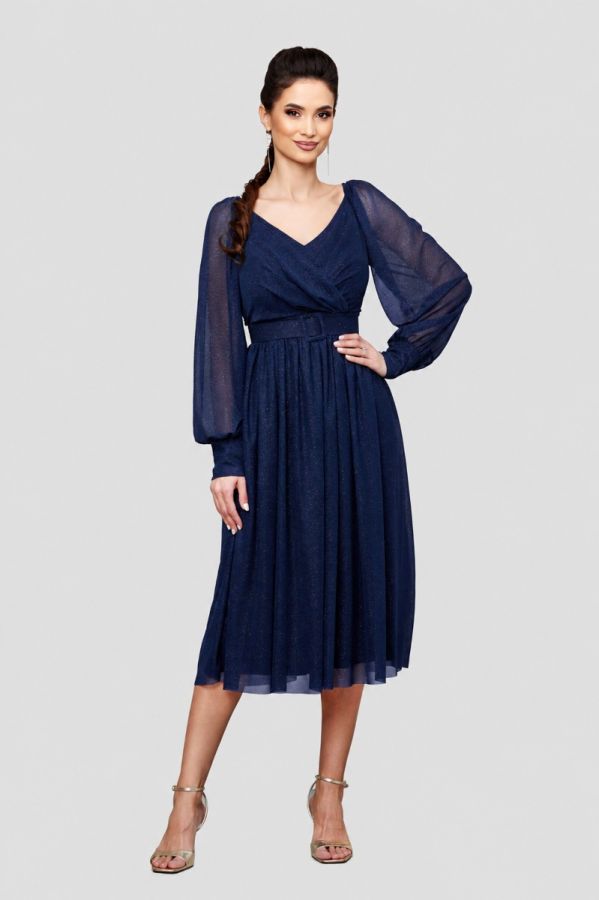Luciana Navy Dress