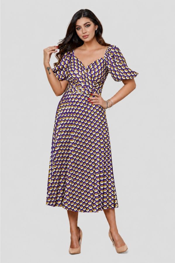 Ylda Purple Multi Dress