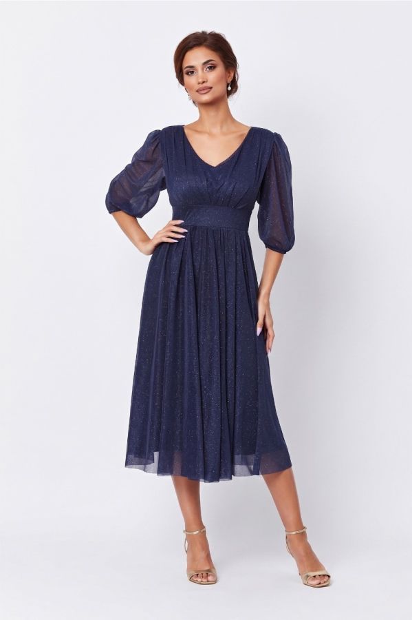 Nicolette Navy Dress