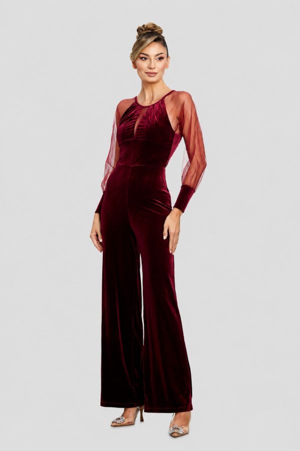 Yennefer Burgundy Jumpsuit
