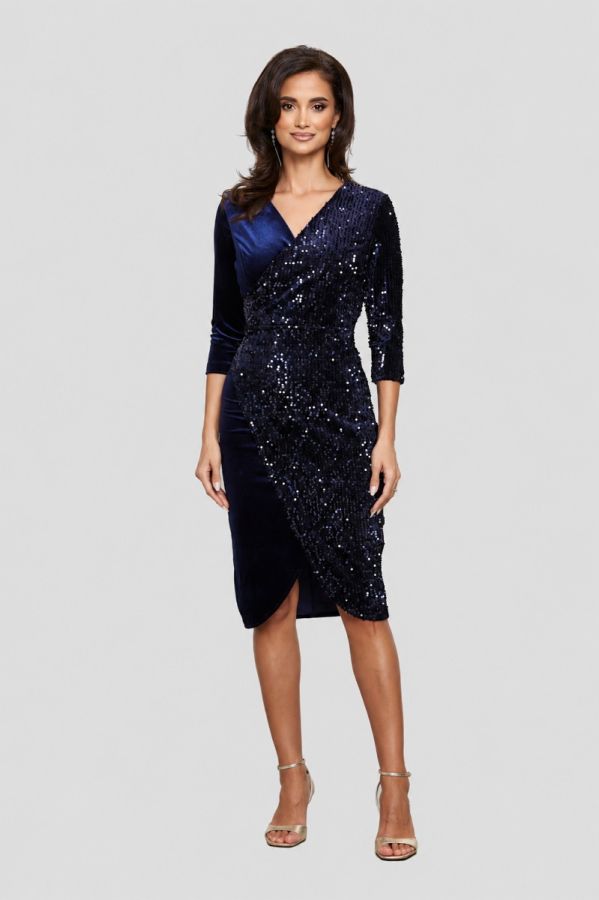 Leonor Navy Dress
