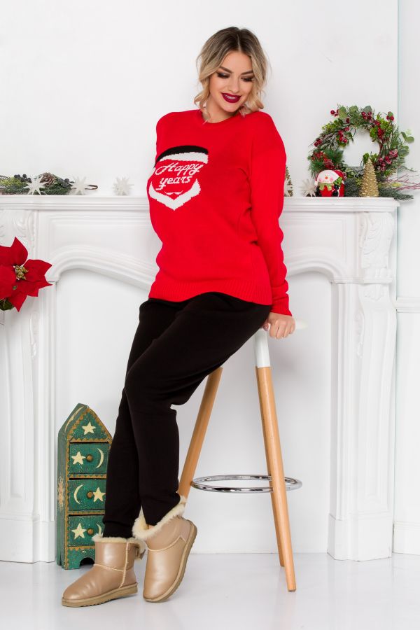 Happy Red Sweater