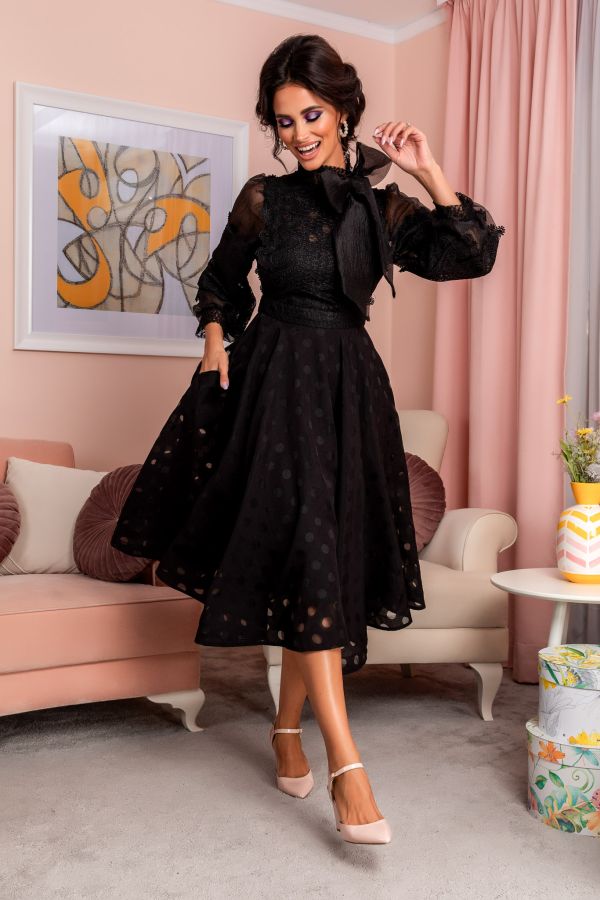 Radiant Black Dress