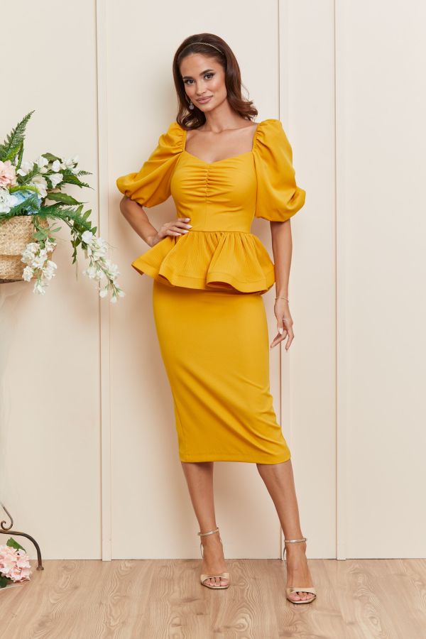Karla Mustard Dress