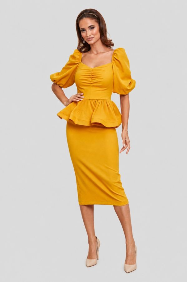 Karla Mustard Dress