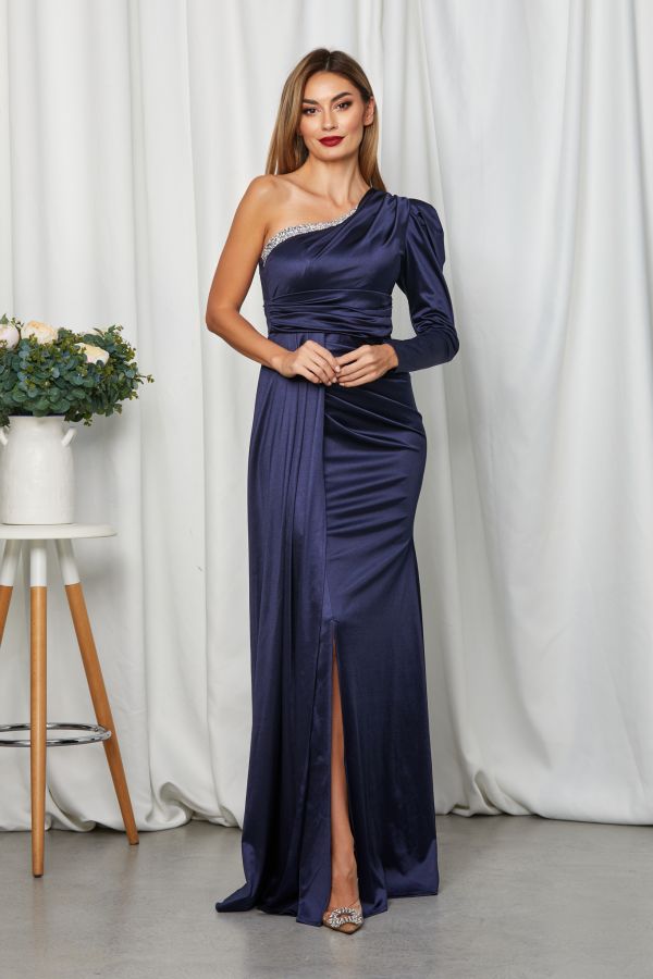 Regal Navy Dress