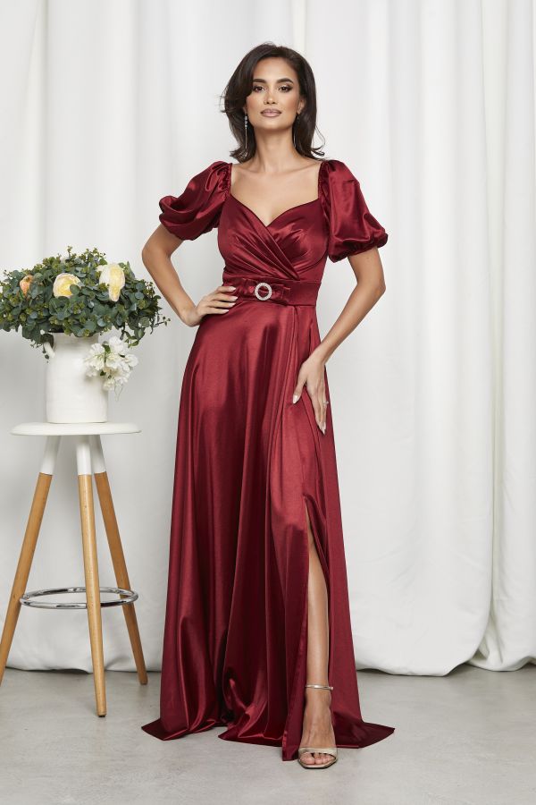 Night Diva Burgundy Dress