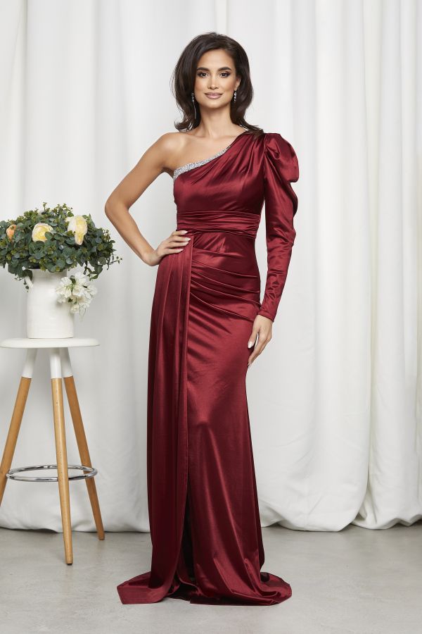 Regal Burgundy Dress