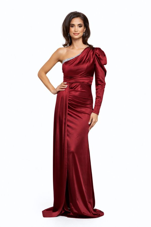 Regal Burgundy Dress