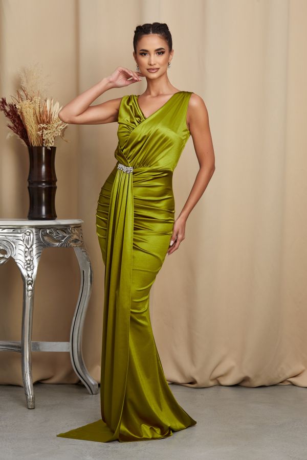 Reina Pistachio Dress