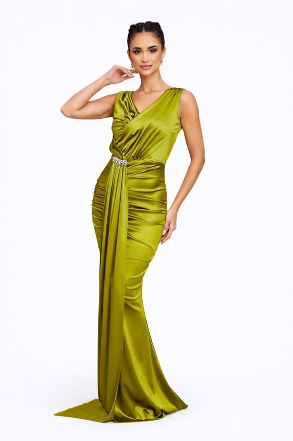 Reina Pistachio Dress