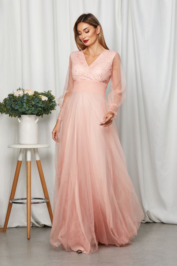 Dinasty Peach Dress