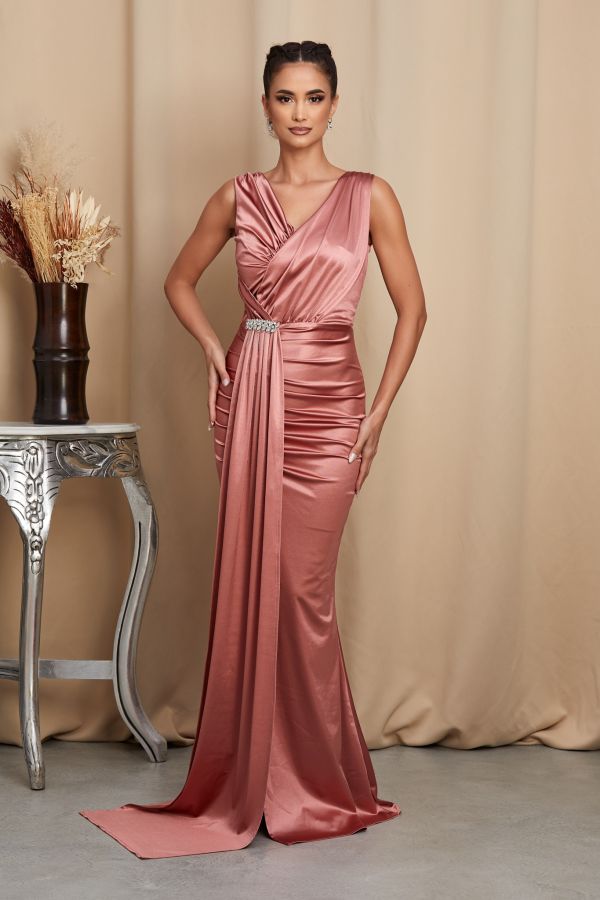 Reina Salmon Dress