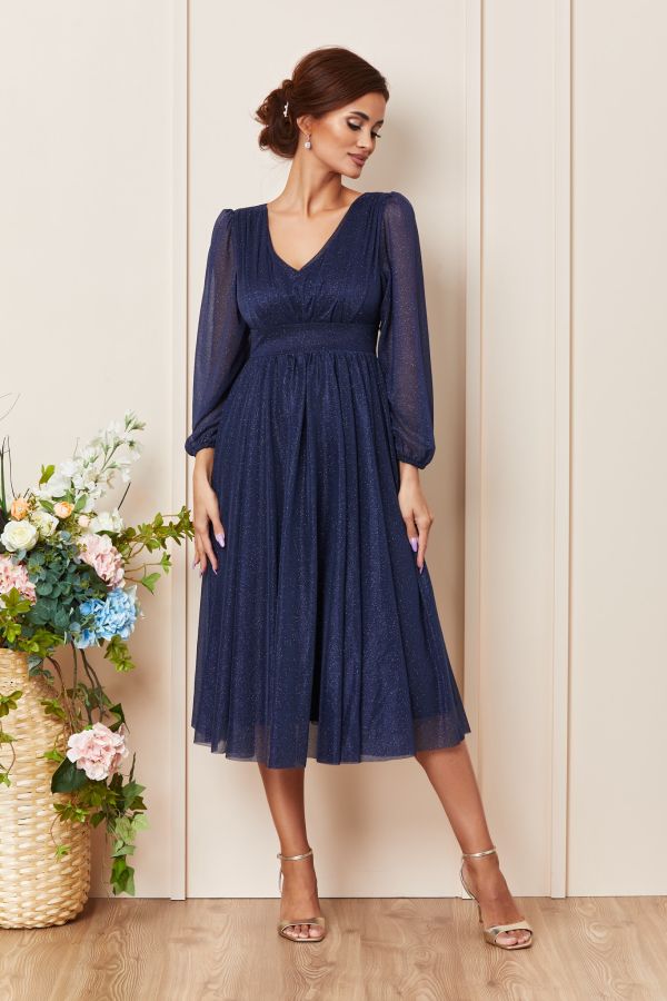 Wilma Navy Dress