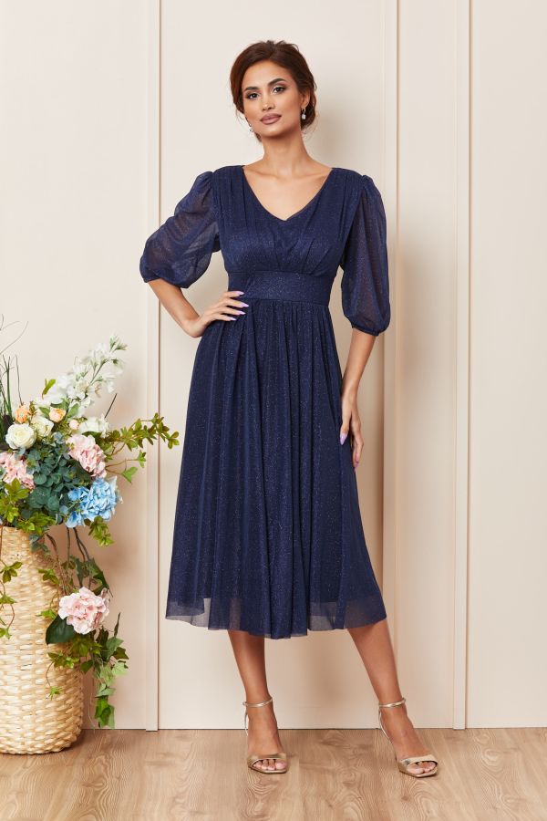 Nicolette Navy Dress