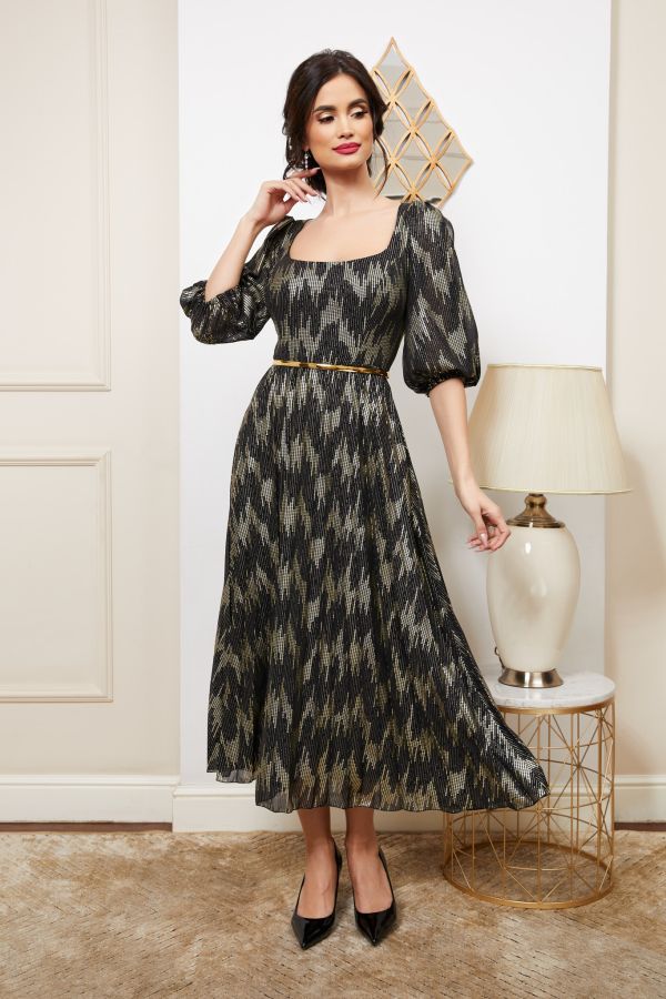 Luvia Golden Dress