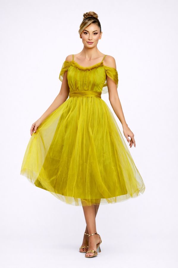 Queeny Pistachio Dress