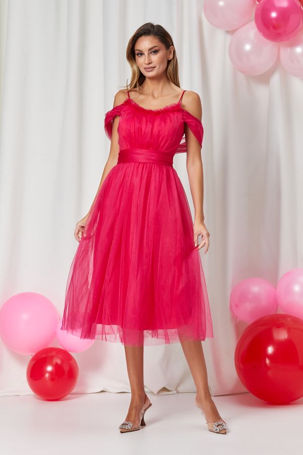 Queeny Fuchsia Dress