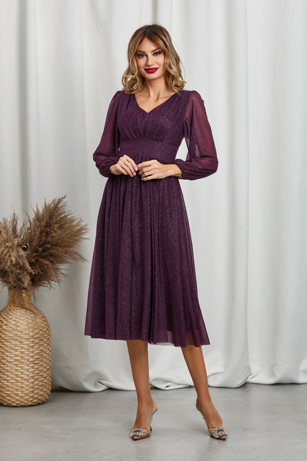 Wilma Violet Dress