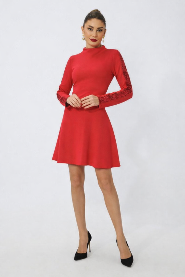 Becky Red elegant Dress
