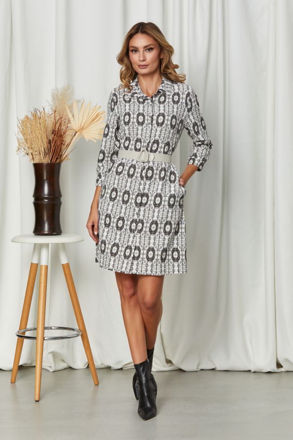 Zoila Ecru Dress