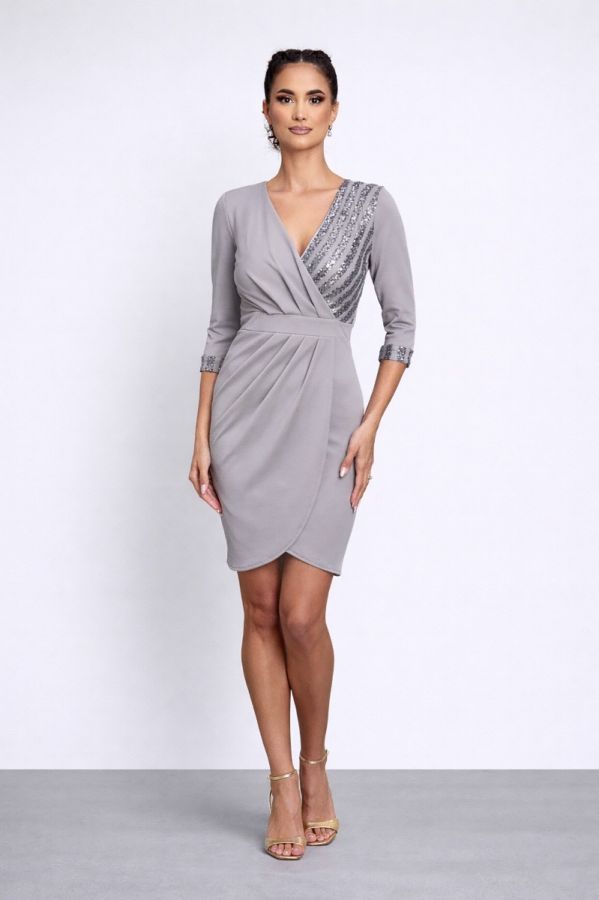 Timeea Gray Dress
