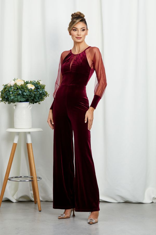 Yennefer Burgundy Jumpsuit