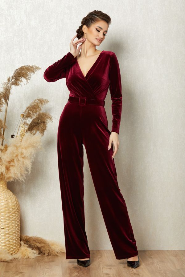 Maysa Burgundy Jumpsuit