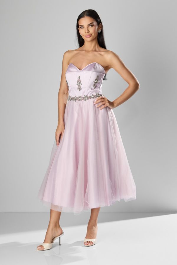 Azelie Lilac Premium Occasion Dress