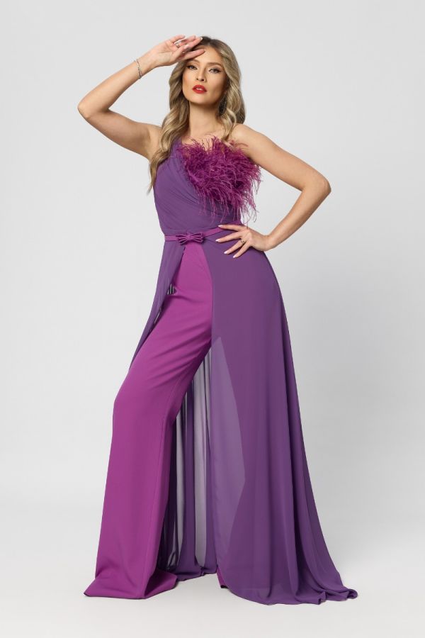 Divissima Purple Occasion Jumpsuit