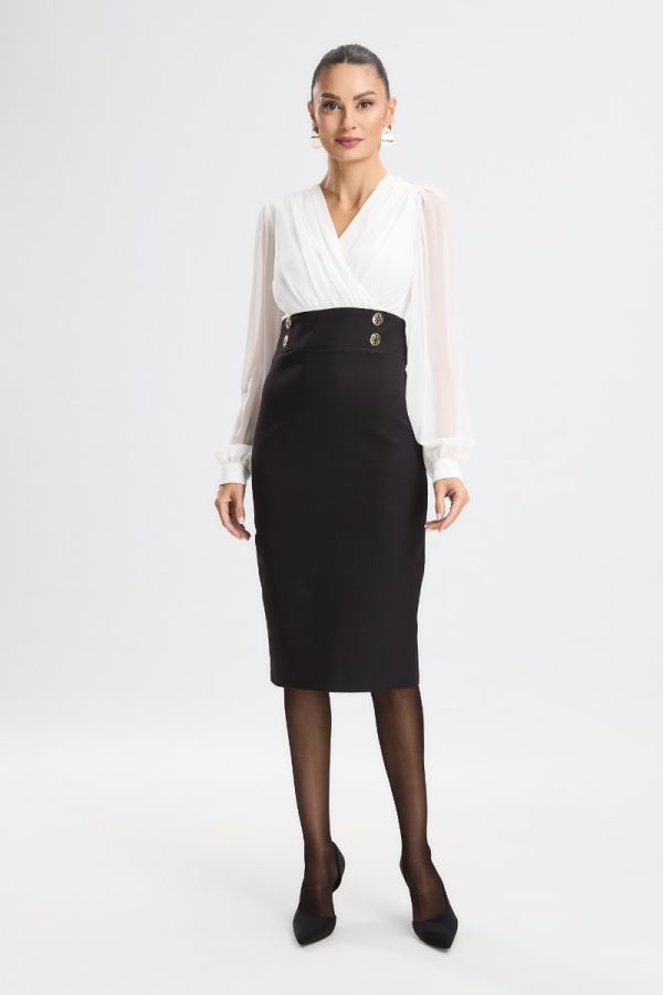 Cessima Bicolored Elegant Dress