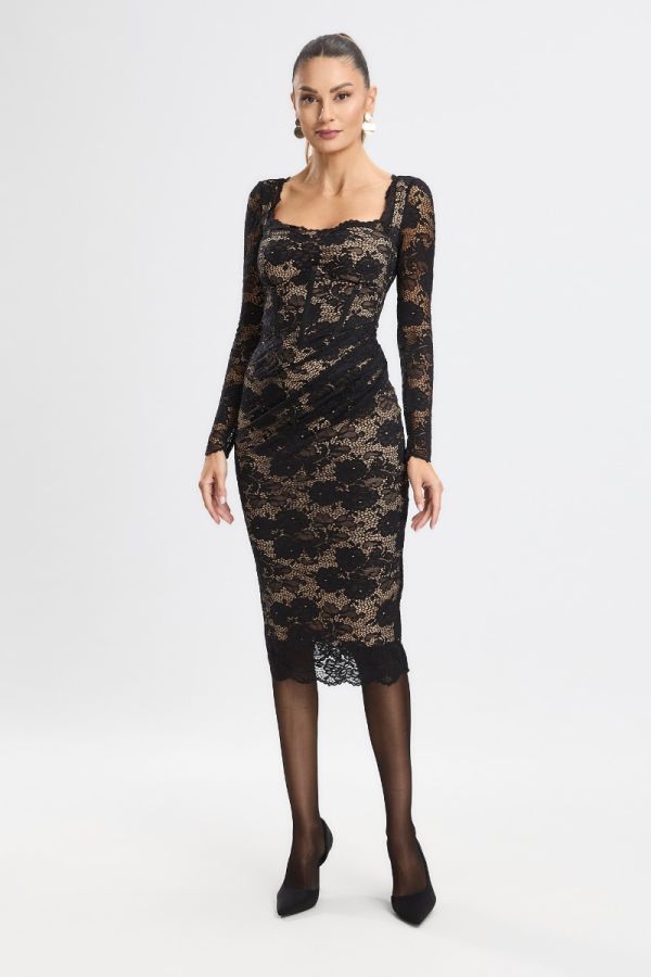 Sherine Black Occasion Dress