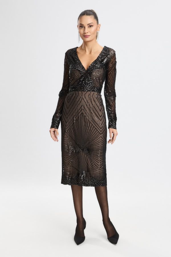 Sheida Black Occasion Dress