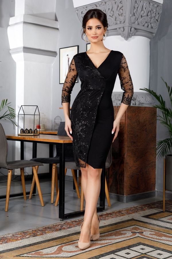 Verona Black Dress