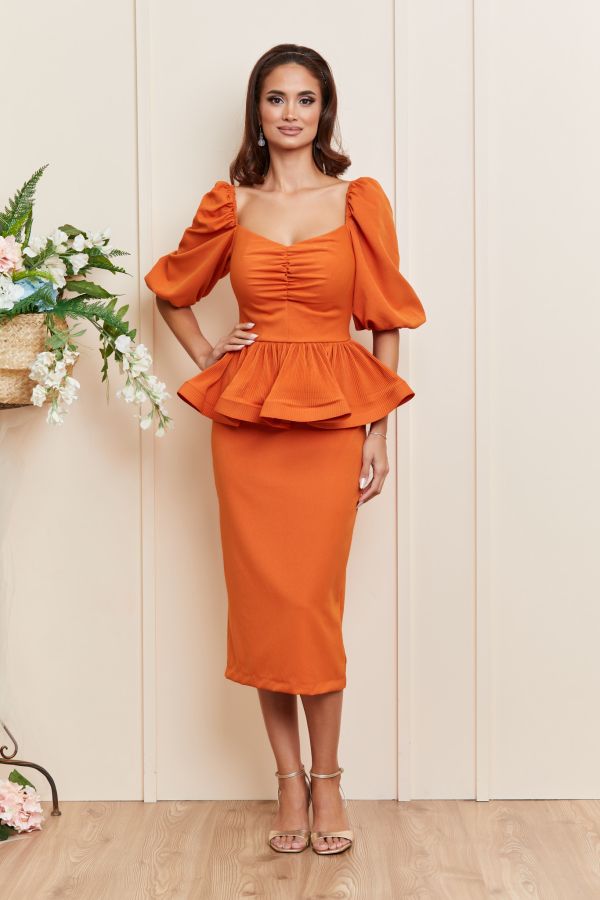 Karla Orange Dress