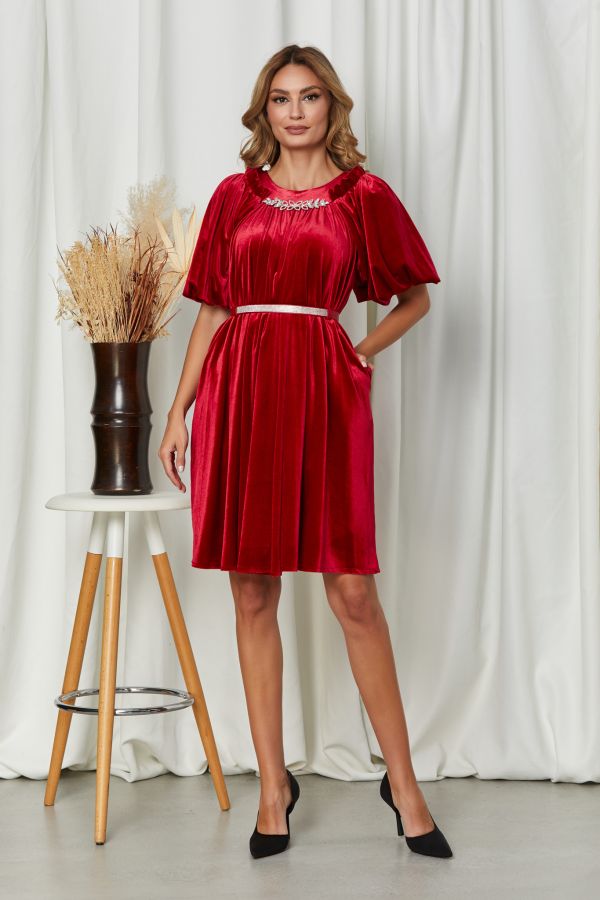 Velvetty Red Dress