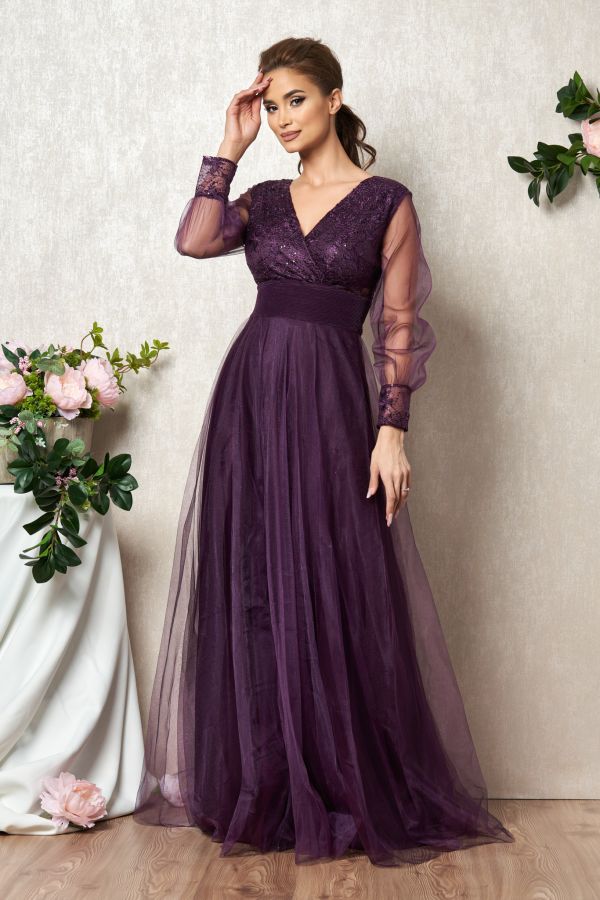 Dinasty Violet Dress