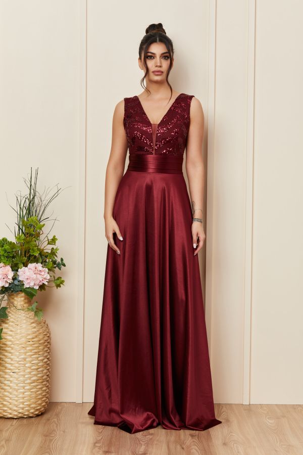 Delight Burgundy Dress