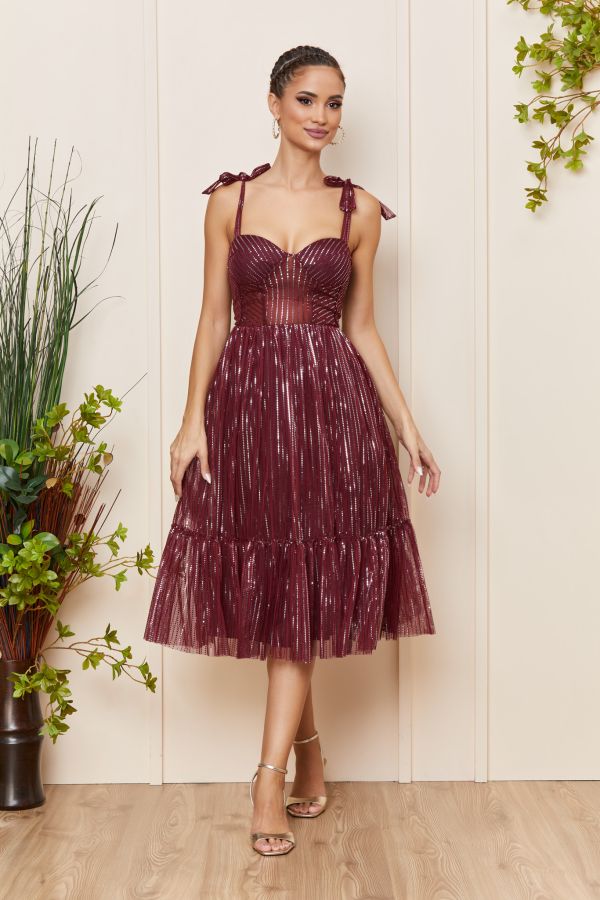 Dulce Burgundy Dress