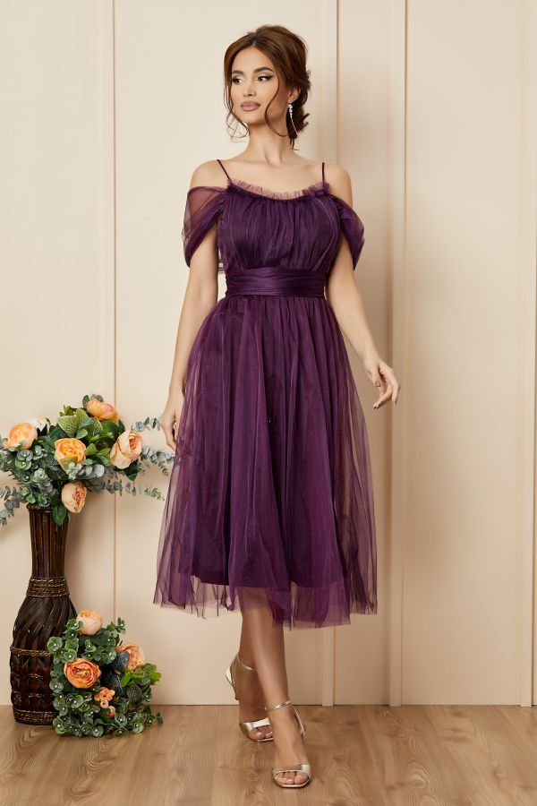 Queeny Violet Dress