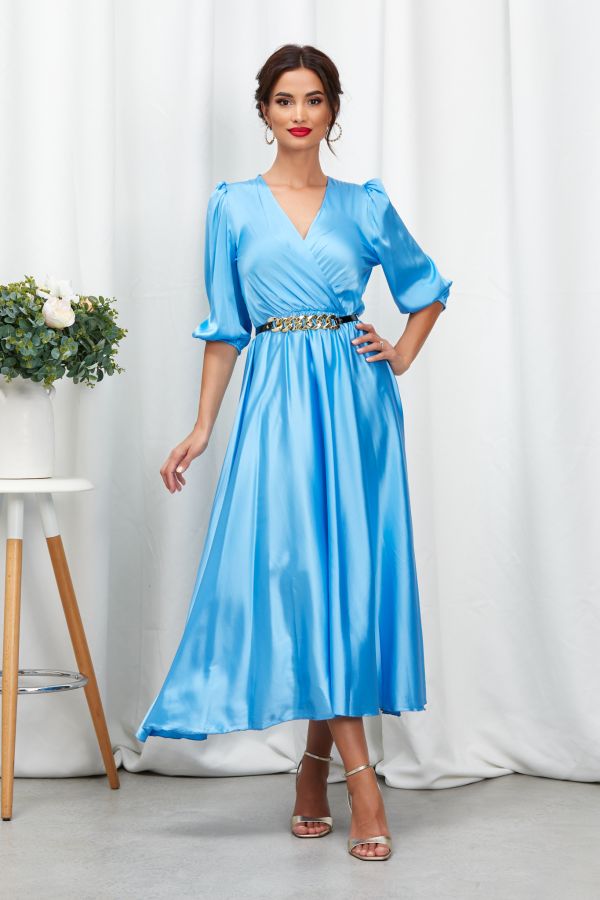 Yolanda Blue Dress