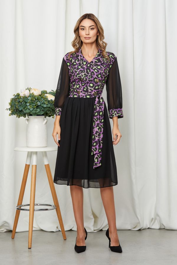 Irina Purple Multi Dress