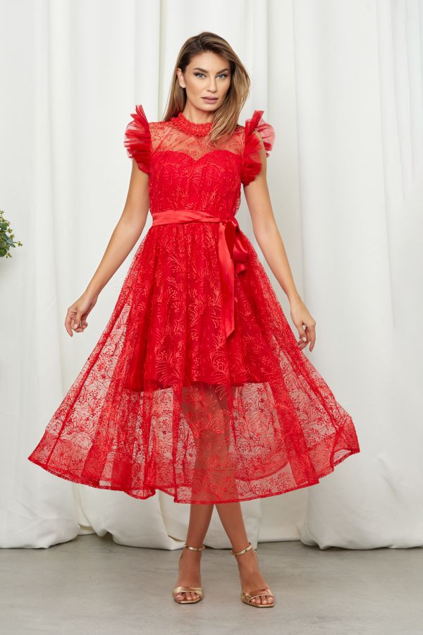 Zaria Red Dress