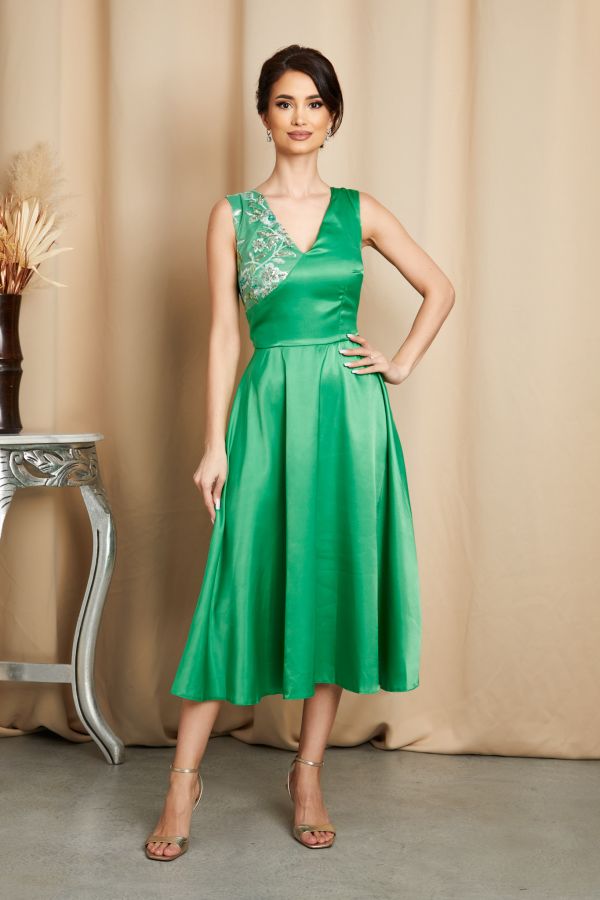 Moze Clarine Green Dress